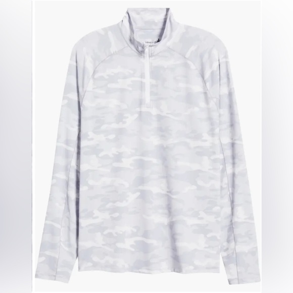 johnnie-O Gray Camo Quarter-Zip Sweatshirt - Picture 5 of 7